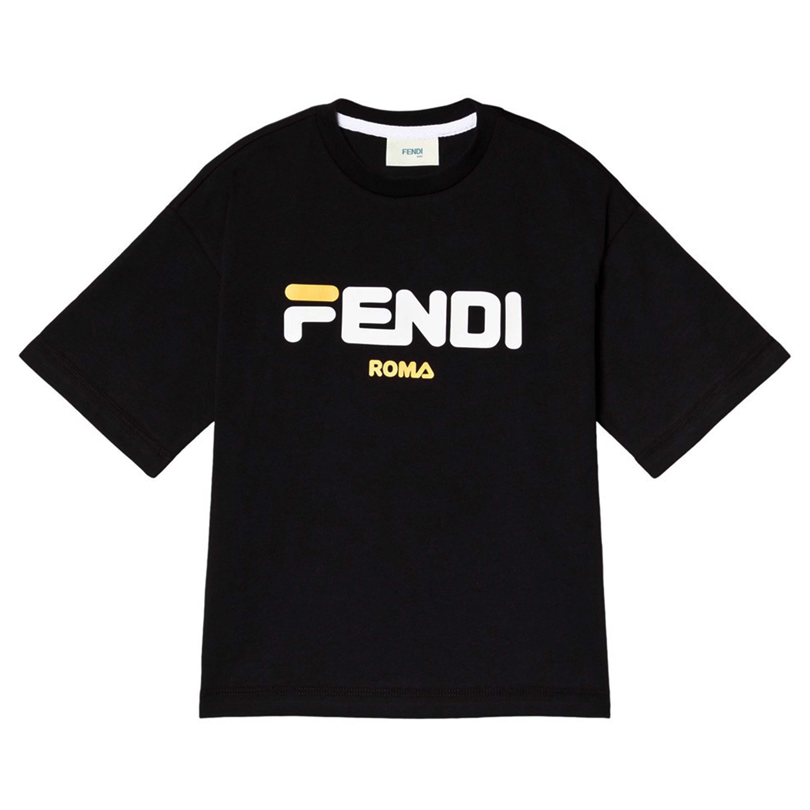 国内即発】FENDI 半袖Tシャツ キッズ sa22ssjui031wht (FENDI/キッズ用
